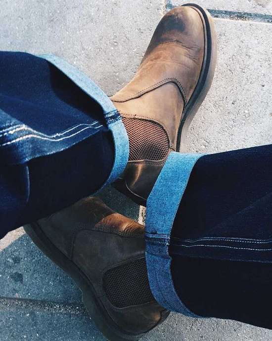 Botas Chelsea Dr. Martens 2976 Hombre Marrom MX-59037